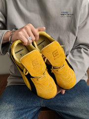 Retro Colorblock Flap Lace German Trainer Sneakers