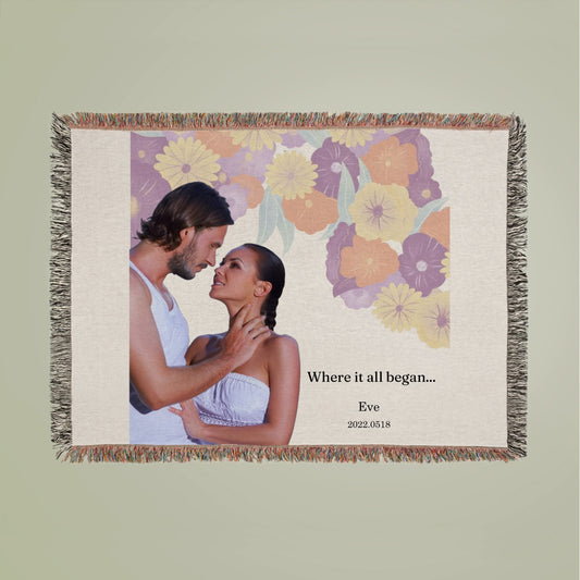 Where it all began Woven Blanket