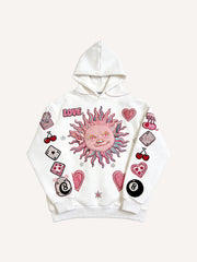 Love-themed printed sweatshirt