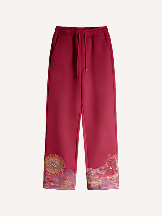 Angels Fallen to Hell Printed Trousers