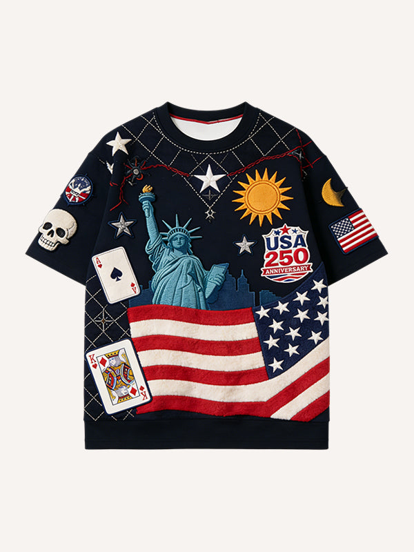 250th Anniversary of the Land of Faith and Freedom Vintage Graphic T-shirt