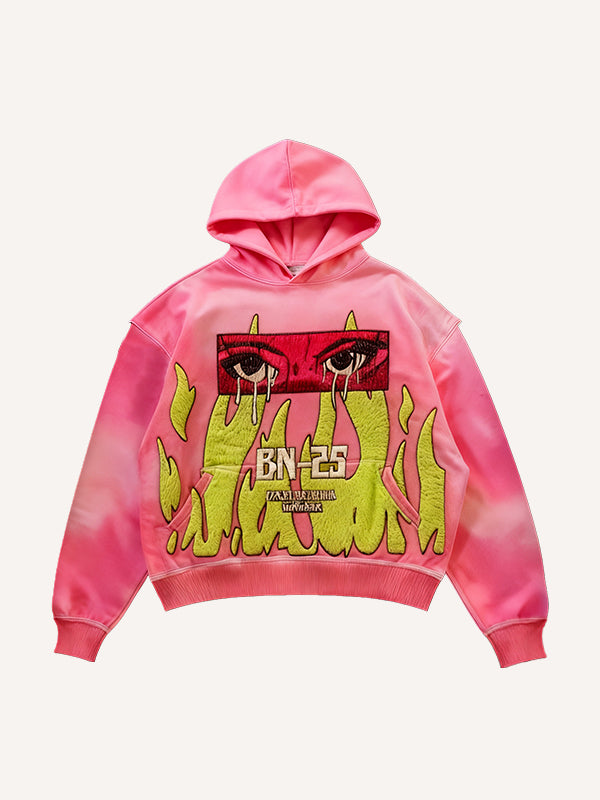 Flaming Ghost Eyes Loose Sweatshirt