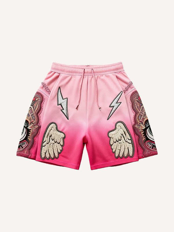 Flying Eye of Truth or God's Eye Gradient Shorts