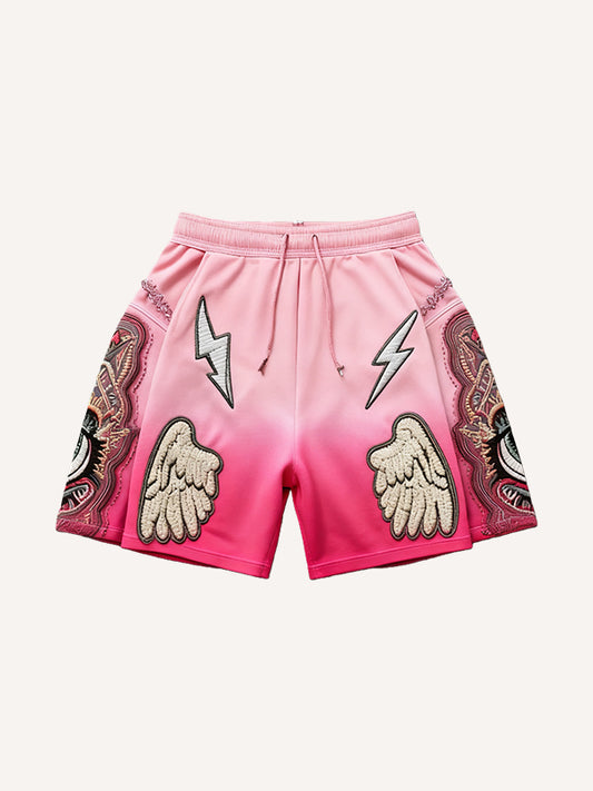 Flying Eye of Truth or God's Eye Gradient Shorts