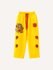 Fashionable Warm Skull Halloween Give You My Heart Printed Pants