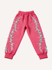 Rhinestone Print Pants