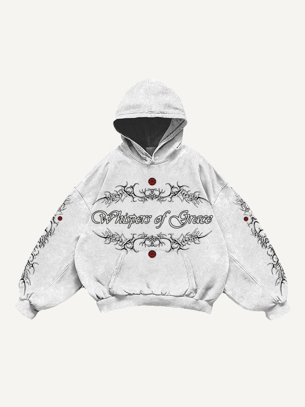 Hand-painted dark witch textured sweatshirt
