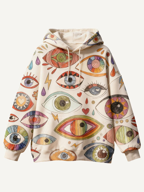 Thousands of Eyes Hand-painted Sweatshirt