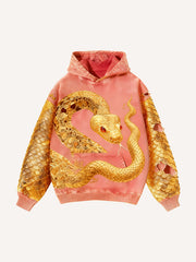 Golden Dancing Fortune and Treasure Warm Sweatshirt