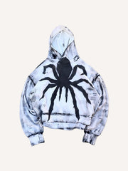 It is both a demon and a faith a hand-painted street style hoodie
