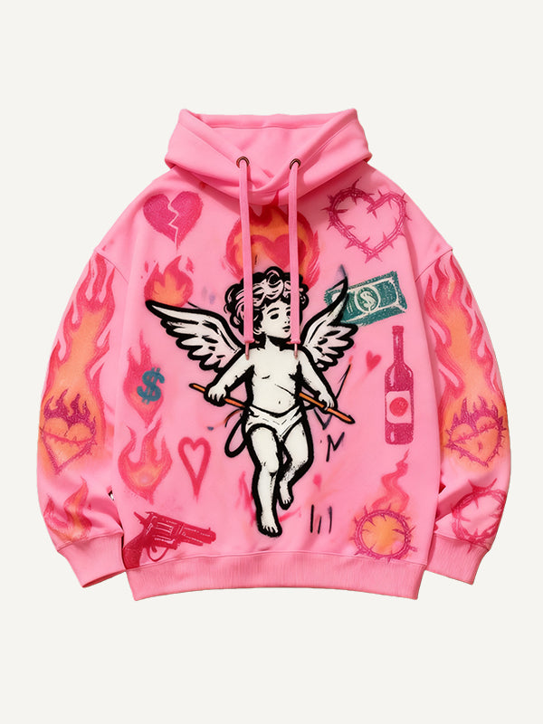 Love is as hot as fire comfortable loose sweatshirt