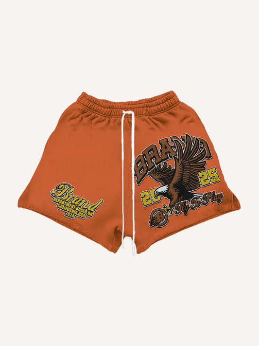 New patchwork lightweight rap baseball shorts