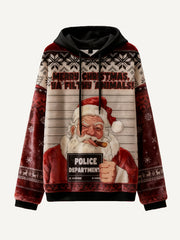 Cute Santa Claus headshot hoodie