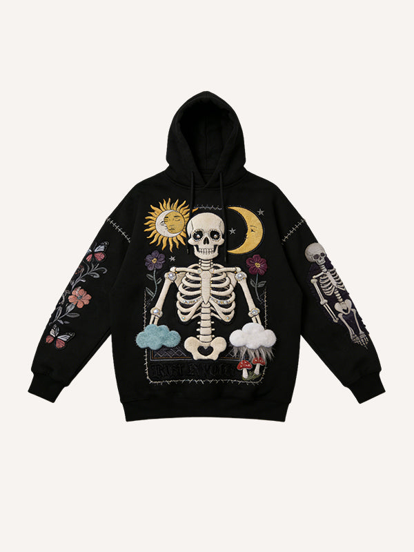 Gothic print trendy print sweatshirt