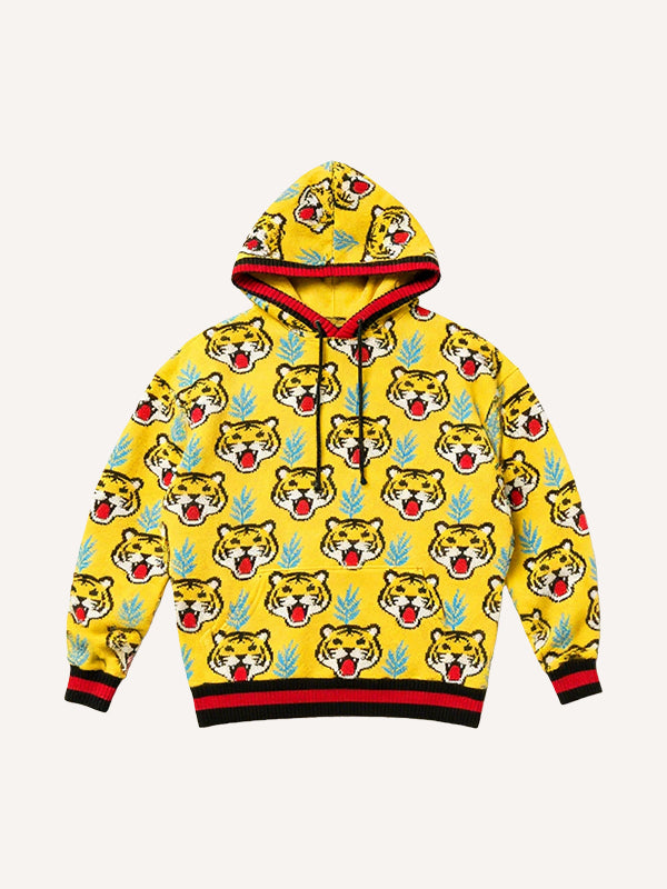 Fierce like a tiger high-end printed sweatshirt