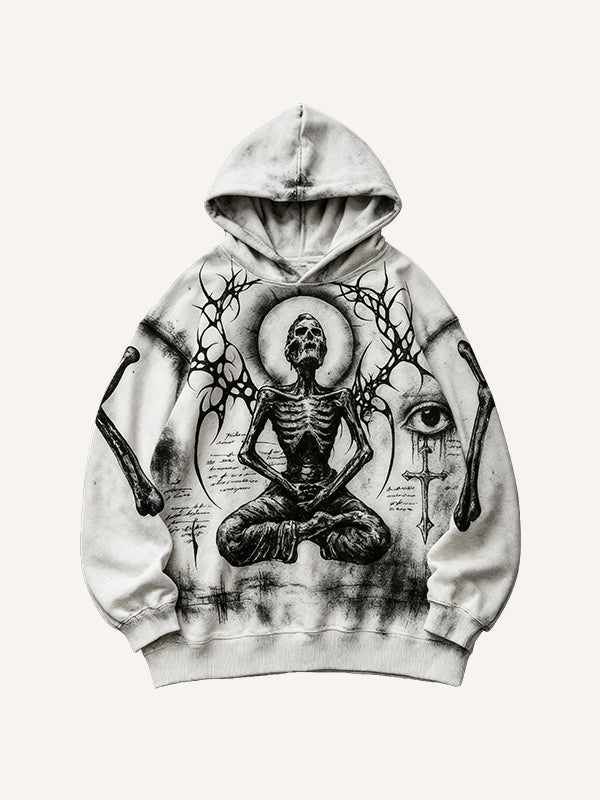 Meditation on the Meaning of Heaven in Hell Hoodie