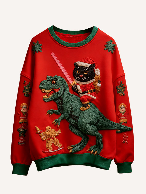 The person who delivers gifts is not necessarily Santa Claus nor is it always riding a reindeer sweater