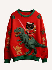 The person who delivers gifts is not necessarily Santa Claus nor is it always riding a reindeer sweater