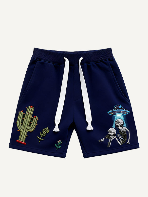Are there aliens in the West Fashionable hooded shorts