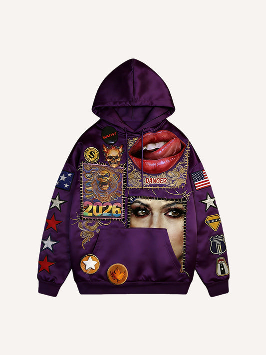 Sexy and dangerous hooded sweatshirt