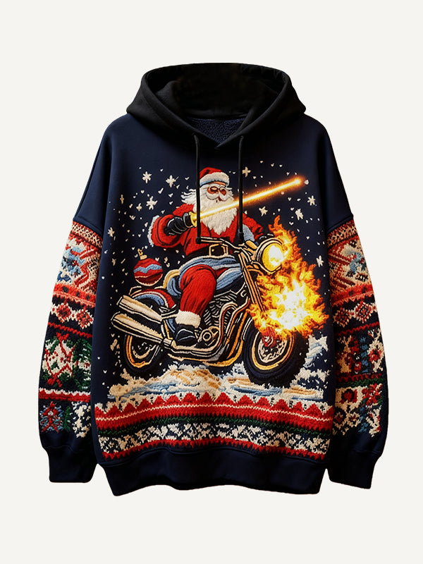 Santa Claus gift delivery team starts delivering hoodies