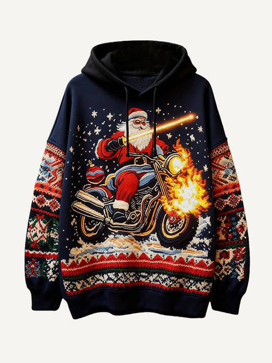 Santa Claus gift delivery team starts delivering hoodies