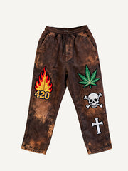 Crazy Rock Disco Stamp Century Pants