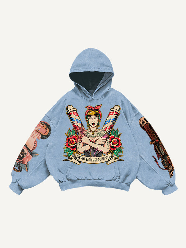 Sexy beauty motorcycle trendy sweatshirt