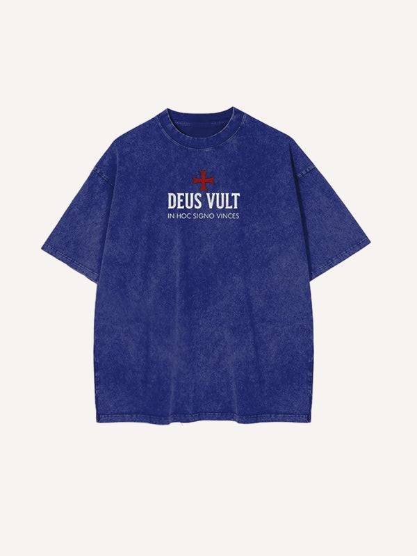 Deus Vult Baldwin IV Unisex Washed T-shirt/Crewneck/Hoodie