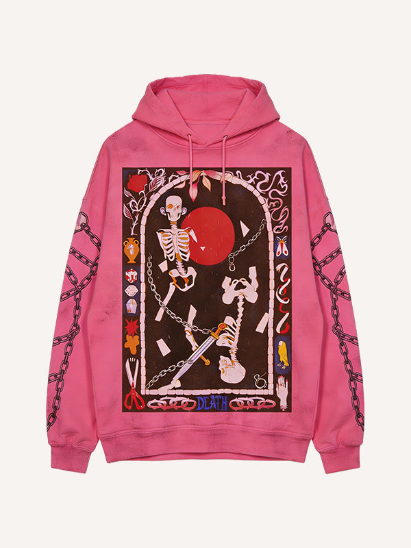 Hand-painted Hell Style Hand-painted Hooded Sweatshirt