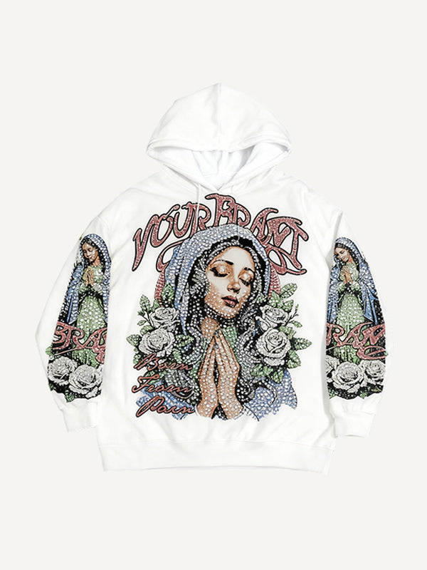 Faith in Our Lady of Christ Free Shipping for Me My Family and Friends Trendy Hoodies