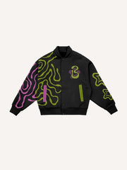 Creative snake print Jacket