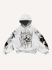 Artist painted Hell Skull Sweatshirt