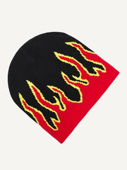 Purple Flame Trendy Warm Knit Hat