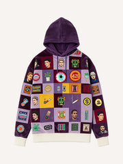 Each checkered print is a secret thickness print sweatshirt