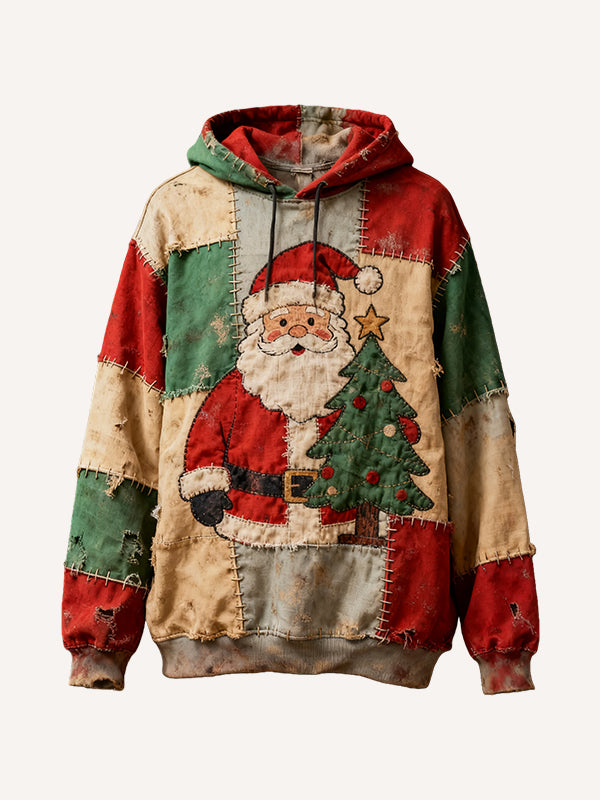 Patchwork Santa Claus Sweatshirt