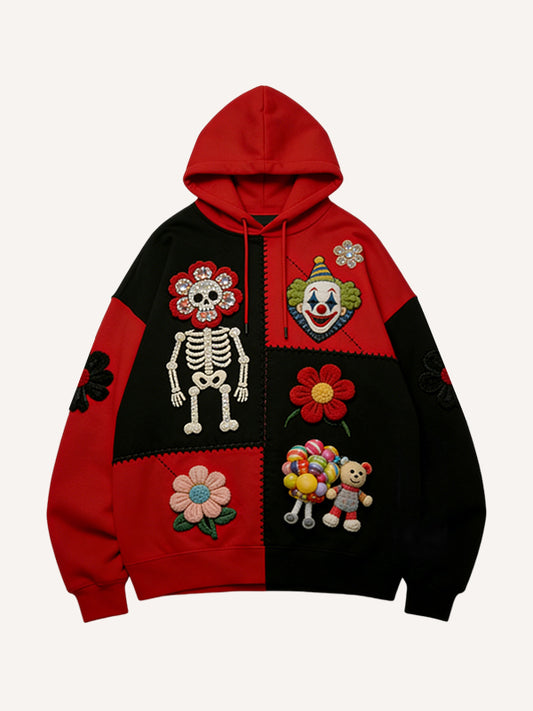 Do Not Enter the Room With Clowns Print Hoodie