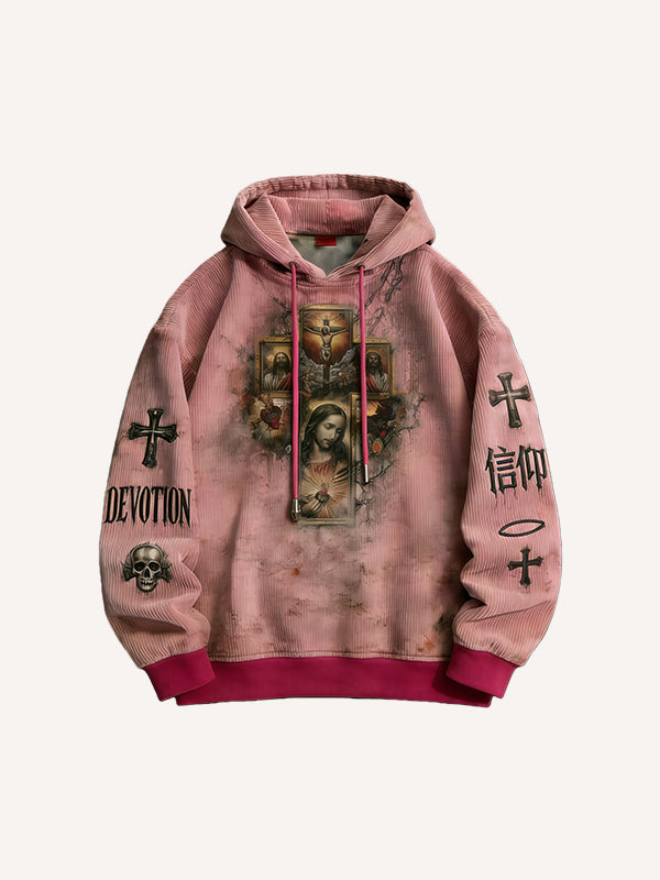 Faith should be buried in the heart Printed sweatshirt