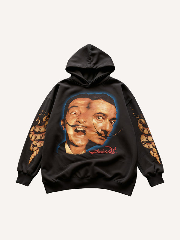 Classic Portrait Print Sweatshirt by Fashion Icons
