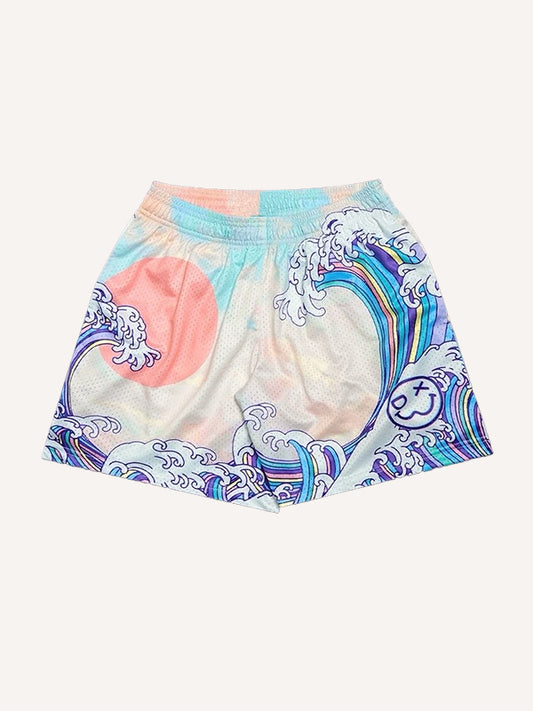 Fashion mesh breathable and comfortable trendy shorts