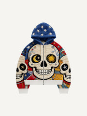 American Football Bros Trendy Floral Print Hoodie