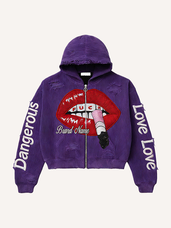 Dangerous Woman Corduroy High-Fashion Sweatshirt