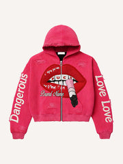 Dangerous Woman Corduroy High-Fashion Sweatshirt