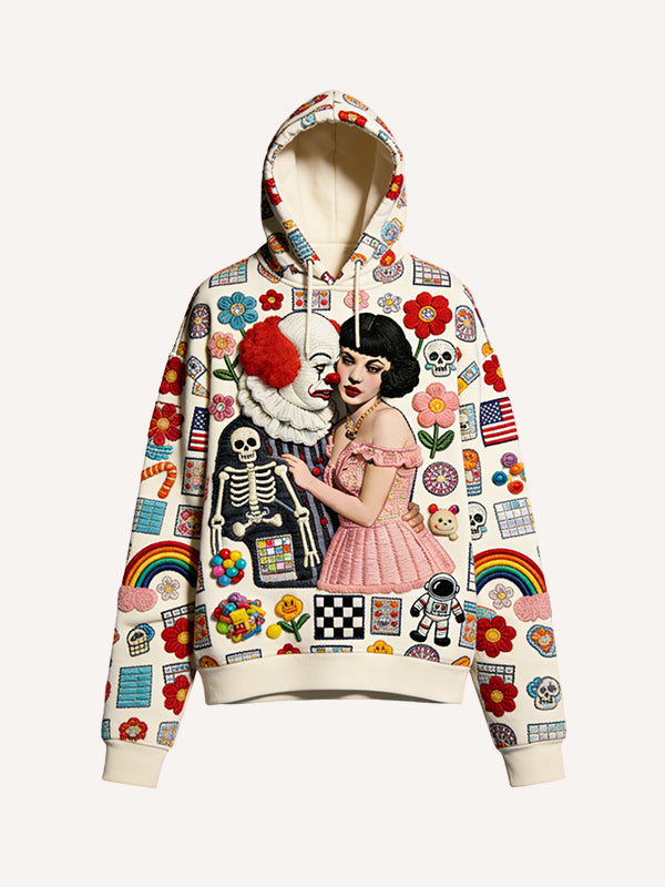 Clown's Love Unknown Ending Print Hoodie