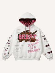 Wild Beast Night Fashion Street Hoodie