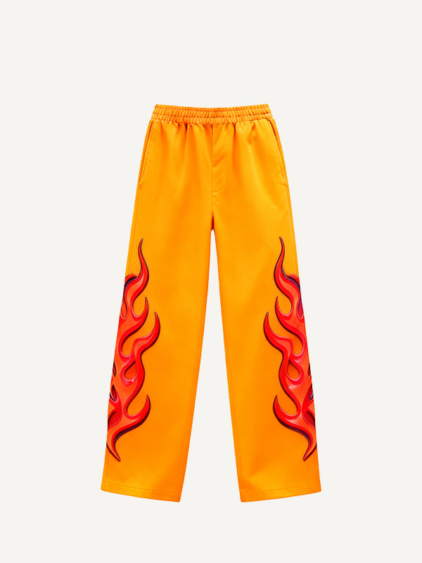 Kung Fu King Fashionable Chinese Oriental Power Trendy Retro Hand-printed Trousers