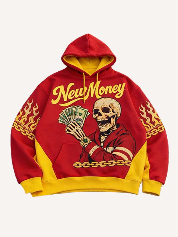 The devili is luck is on me wearing a warm sweater