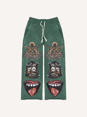 Trendy graffiti style Jesus bless everyone Pants