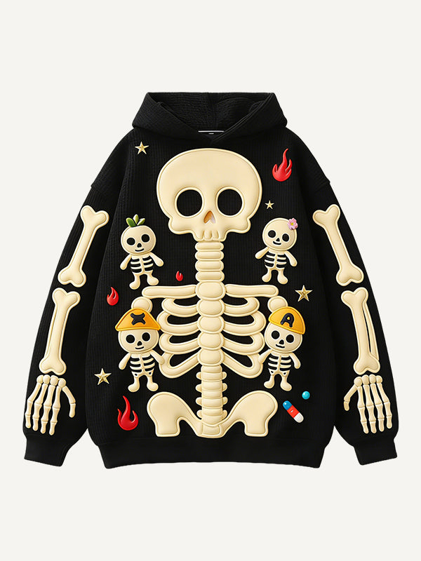 Multi-color cute skull candy man sweatshirt