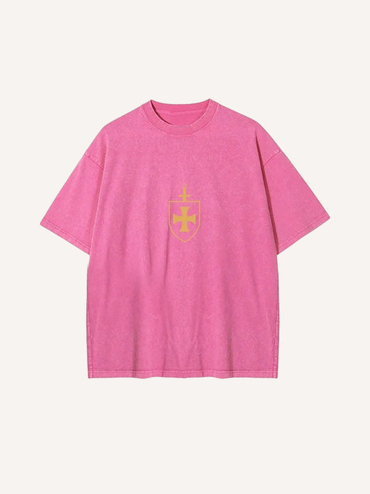 Baldwin IV "Leper King" T-Shirt Vintage Medieval Crusader Cross Tee